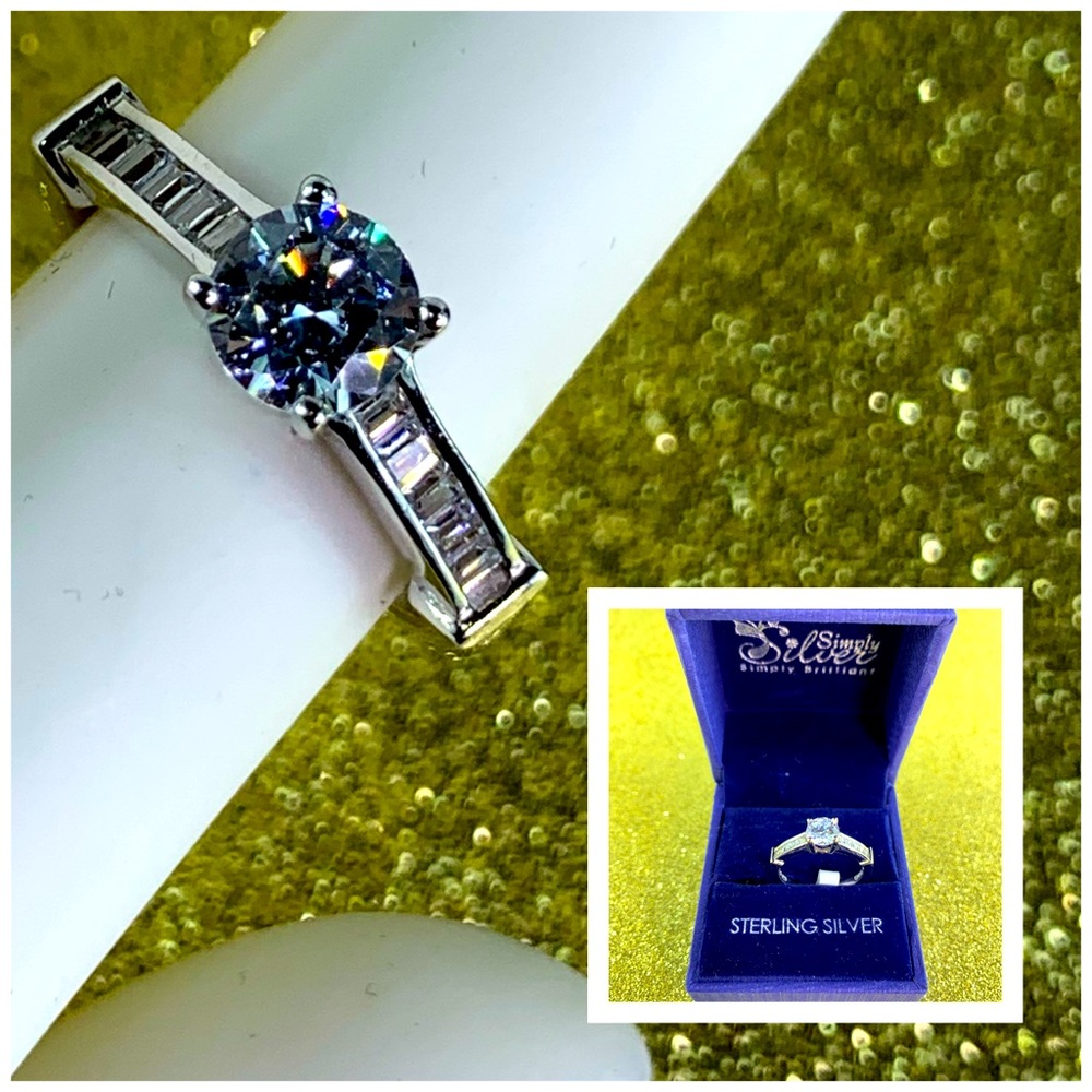 Simply Silver Simply Brilliant Size 7 Ring